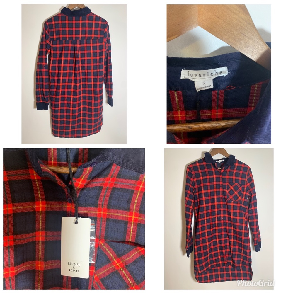 Long flannel dress